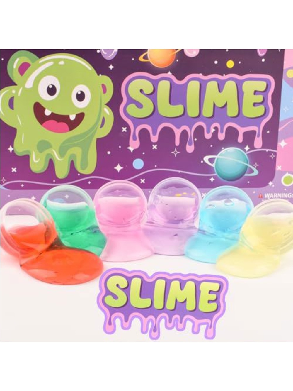 Kids' Colorful Slime Party Pack - Pink, Green, Blue & More